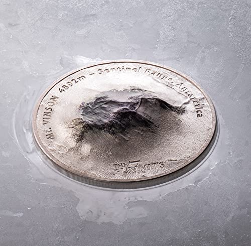 2022 DE 7 Срещи PowerCoin Mt Vinson 5 Грама Сребърна монета 25 $ Острови Кук 2022 BU Брилянт Без лечение