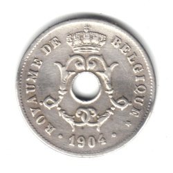 1904 Белгия Монети от 10 Сантима КМ52
