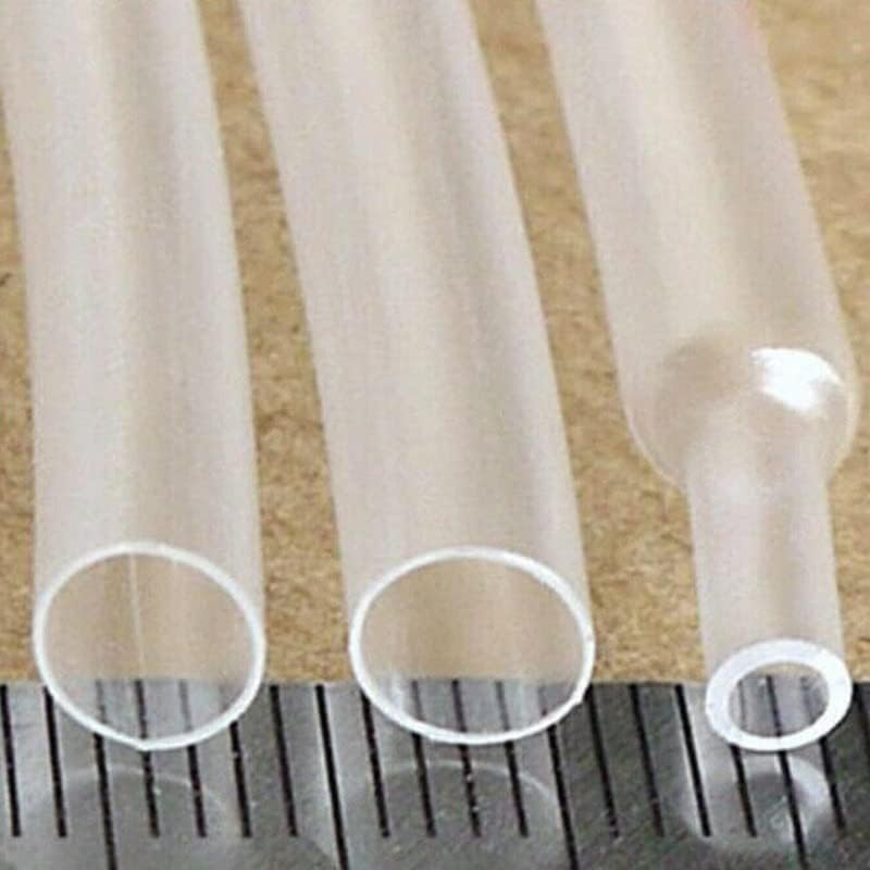 0,8 мм-18 мм, 1 м, 2: 1 Прозрачна Свиване тръба Свиване тръба-Тънки Тръби, Кабелни Муфи Тел - (Цвят: прозрачен, Вътрешен диаметър: