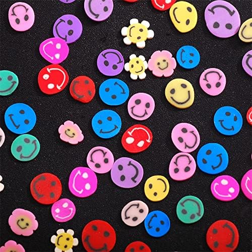 800 бр/пакет Люспи за дизайн нокти във формата на цвете, на парчета, за да работи от Полимерна глина, Аксесоари за маникюр Направи си сам, декорация за нокти - (Цвят: Жив