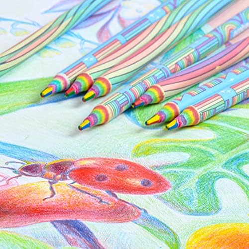 Цветни Моливи ECOTREE за Colorization възрастни - Преливащи се цветове Моливи за рисуване, Раскрашивающие Цветни