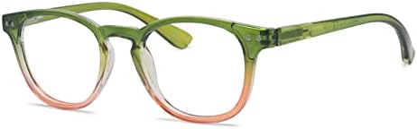 Модерни Дамски Очила за четене Eyekepper в Зелено-Розова рамка