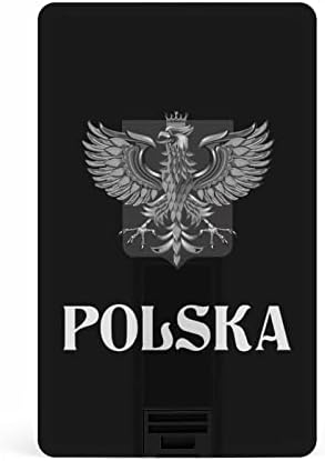 Флаг на Полша с Полски Орел USB Флаш Памет Персонални Кредитна Карта Памет Memory Stick USB Key Подаръци