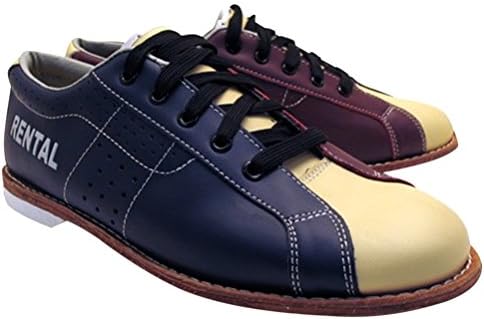 Дамски, класически обувки за боулинг Bowlerstore Plus, взети под наем (5 1/2 м САЩ, син / Червен / кремав)