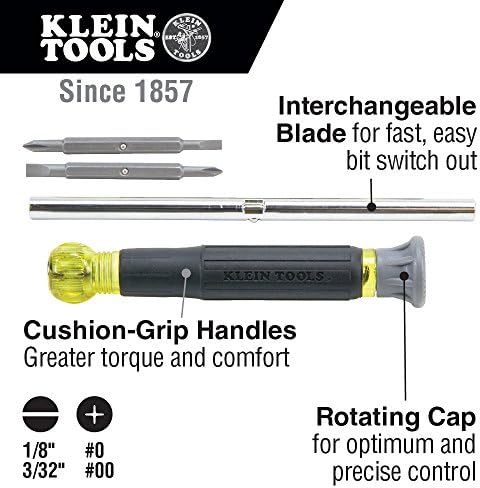 Комплект за заплитането на кабели Klein Tools 46039 с съемником на свободно падане и 32581 Набор от електронни отвертки 4 в