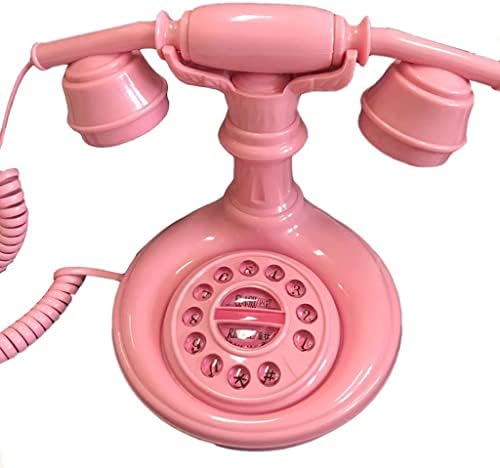 KXDFDC Розово Карикатура Мини Фиксиран Телефон Стационарен Телефон, Домашен Хотел Спалня за Деца