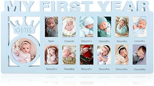 Рамка за снимки на Новороденото Бебе, Рамка за първата ми година, Детска рамка за снимка, 12-Месечни Рамка