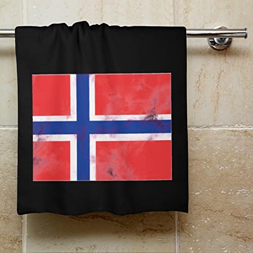 Кърпа с норвежки Флаг, 28,7 х 13,8, Кърпички за лице От най-добрите Влакна, Высокоабсорбирующие Кърпи, Кърпи