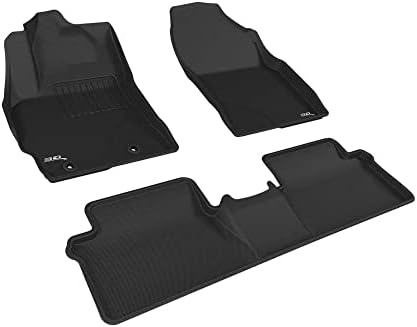 3D Мат MAXpider Custom Fit Kagu Floor Мат (Черно), за Toyota Corolla 2014-2019 - 1-ви Ред, 2-ри Ред