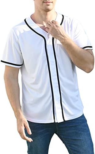 Yuji Итадори, Мъжка Бейзболна Фланелка, Риза с къс ръкав, Блузи с V-образно деколте, Тениски с копчета, Спортни