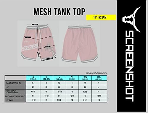 СНИМКА на Мъжки къси Панталони от Вкара плат Premium Urban Sreetwear Fashion Баскетбол Mesh Shorts - Спортни Шорти от Джърси