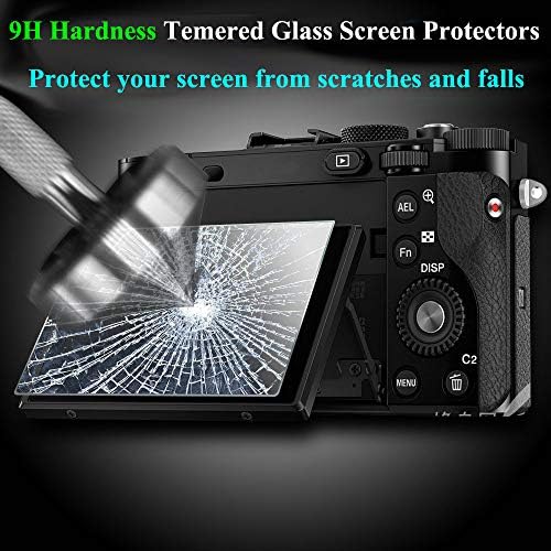 Защитно фолио за екран от стъкло ZLMC и калъф за топла башмака, съвместима с огледално-рефлексен фотоапарат Nikon D7500, защита от надраскване, мехурчета, пръстови отпечат