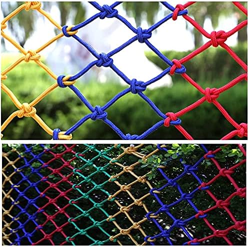 За щастие, Градинска Мрежа за ограда, Найлон Цветна Декоративна Решетка, Мрежа за батут от падане на домашни любимци, Защитна
