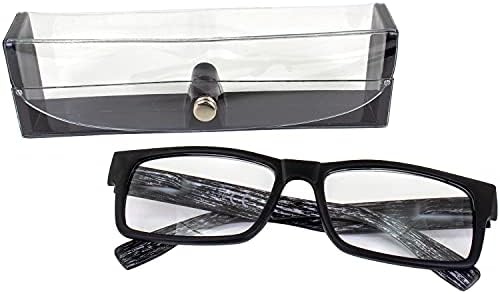 Очила за четене Global Vision Wood Премиум-клас с Черна Рамка от Поликарбонат с имитация на дърво Черно Храм