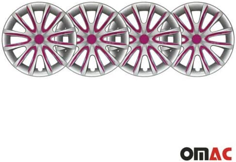 Джантите OMAC 16 Инча за Toyota Highlander, Сиво и лилаво 4 бр. Капака Джанти - Шапки ступиц - Подмяна на външната повърхност на автомобилни гуми