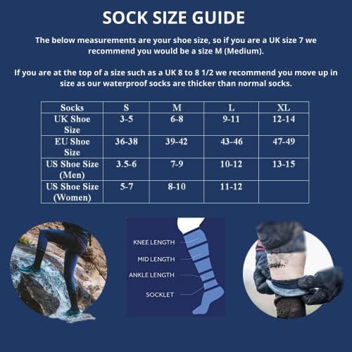 Водоустойчив Унисекс чорапи със средна дължина, SEALSKINZ с Гидростопом