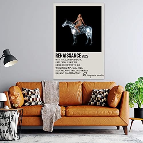 Tayyee Възраждането Плакат с Капак Албум Музикален Плакат Ретро Постер Украса Картини на Платно, с монтиран на стената