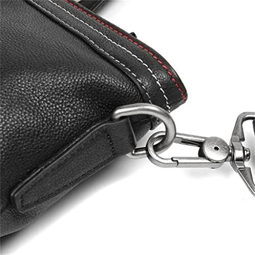 DOUBA Кожена Чанта с Голям Капацитет на Бизнес Чанти От Телешка Кожа През Рамо Случайни Портфейл През Рамо
