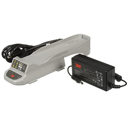 Комплект зарядно устройство 3M Versaflo TR-641N, Одностанционный, За респираторов на 3М за почистване на въздуха TR-600 и TR-800 (батерия продава се отделно)