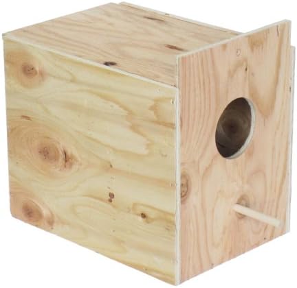 Събрани YML Дървена Гнездовой кутия за Външно закрепване с Дюбелем, Голям, Бял