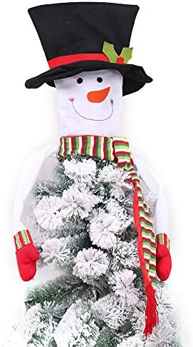 Коледно Дърво, Topper, Снежен човек, Топ, Обнималка за Коледната Елха, Празнични Украси, Зимна Страна на Чудесата,