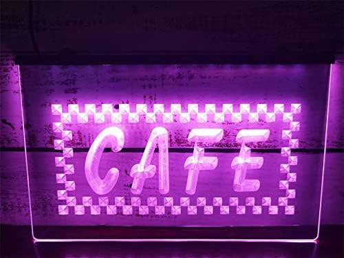 Неоновата Табела на Кафене DVTEL Led Лампа За моделиране Светещи Букви, Знак, Акрилна Лента, Неон Декоративни светлини,