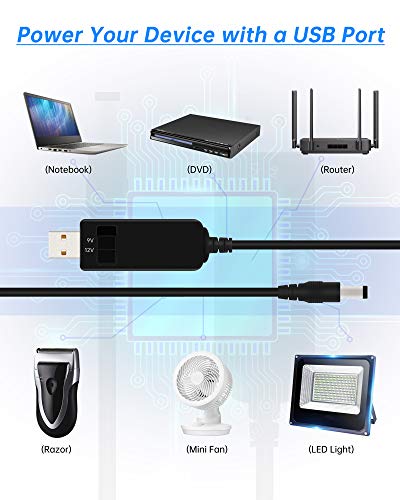 От USB до 9 В, от 5 до 12 В с повишение от USB от 5 до 9 / 12 (65 cm), USB-кабел, нагоре постоянно напрежение от 5 до