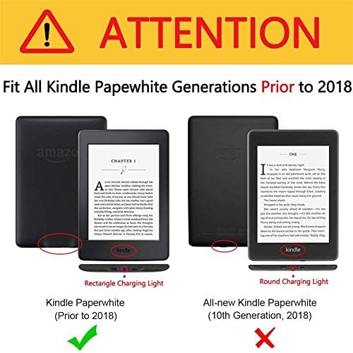 Kindle Paperwhite 1 2 3 [Издания 2012 / 2013 / 2015] с функция за ръчно каишка за електронни книги Kindle