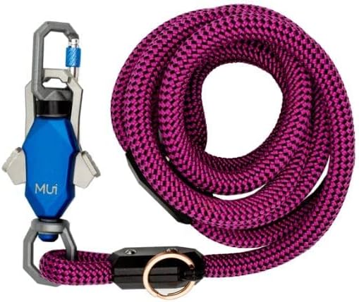 Магнитен въженият каишка MUI дължина от 6 фута - Разработен в САЩ - Съвместима с всяка шлейкой или ошейником (лилаво) - идеален за средни и големи кучета