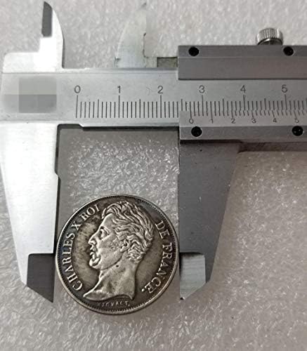 Любима монета Франция 1828 г., сребърно покритие Възпоменателна Монета с Защитно покритие, Неоткритата история на монетата