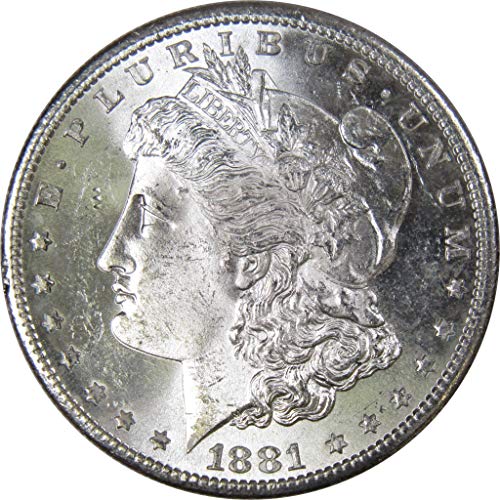 Монета 1881 година Моргановский долар BU Choice, не Обращающийся Монетен двор на Щата, 90% Сребро, 1 долар на САЩ