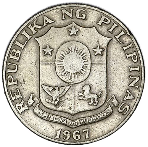 1967 P Филипините KM# 200 Марсело Селскостопанска дел Пилар 50 Сентимо Продавачът Добър