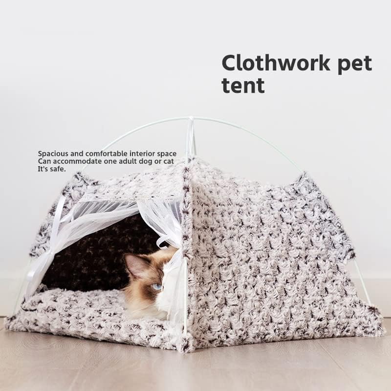 WXBDD Удебелена котешка палатка Плюшен Топло Куче на шатъра за домашни любимци Свалящ се и моющаяся Собачье гнездо