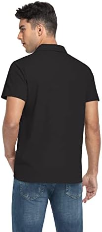 NUOKESASI Мъжки Модни Риза с къси ръкави Ежедневни Ризи за Голф с Къс Ръкав