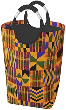 Пакет за мръсни дрехи с етническата структура на Африканското Племе, Сгъваема, С дръжка, Подходящ За Домашно съхранение В Гардероба, в Банята