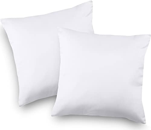 Части за въздушни Utopia Bedding Throw (опаковка от 2, Бяло) - Възглавници за легла и мека мебел с размер 17 x 17 инча - Декоративни