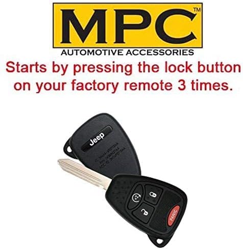Комплект дистанционно стартиране на MPC за Jeep Wrangler 2007-2018 || plug и play || Пусни ключа || Използвай своя OEM-ключодържател