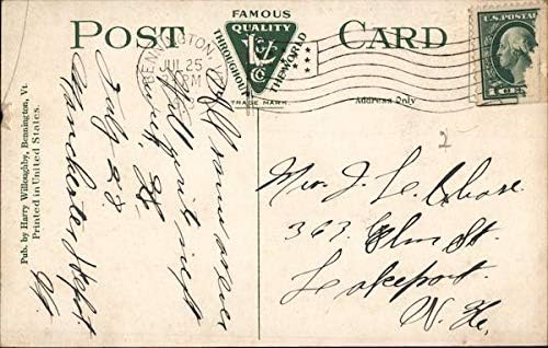Патнэм Хаус Беннингтон, щата Върмонт, САЩ Оригиналната антични картичка 1913 г.