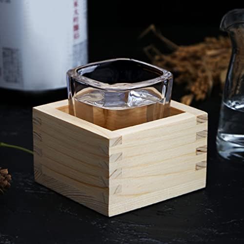 Дървена Чаша Cabilock Дървени Чаши, Дървени Чаши за Саке Masu Japanese Hinoki Wood Saki Cup Box Masu Sake Cups Традиционните