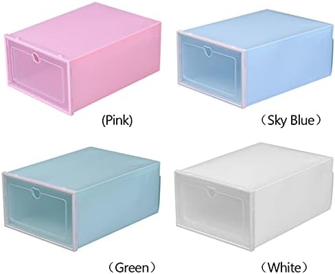 ZSFBIAO Кутия за съхранение на обувки С Прозрачен капак, Прахоустойчив, Шкаф за Обувки, Домашен Органайзер, Държач,