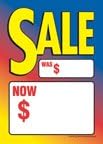 D30SAL Разпродажба сега стана многоцветен Бележки за продажба дрелей без шнур (без завязок) Малки ценови карти - 3 1/2