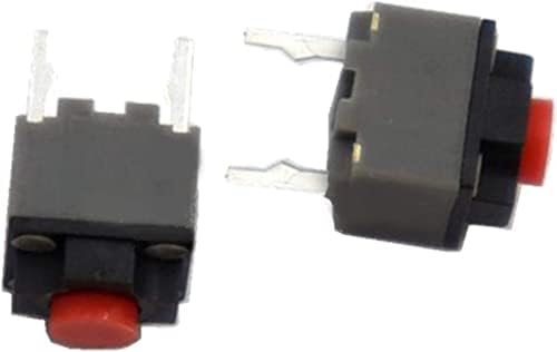Микропереключатели Berrysun 10ШТ 6 * 6 * 7.3 мм и здрав превключвател на мишката с микро-бутон за изключване на звука Безшумен