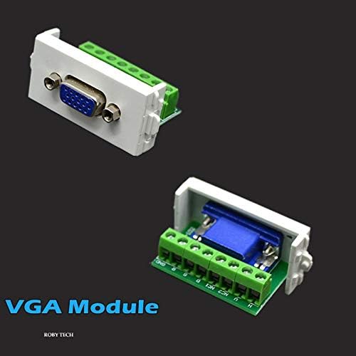 Стенни панела с VGA + VGA + Говорител Keystone Модулен монитор D-Sub Дисплей Разпределителен жак Конектори, Изход