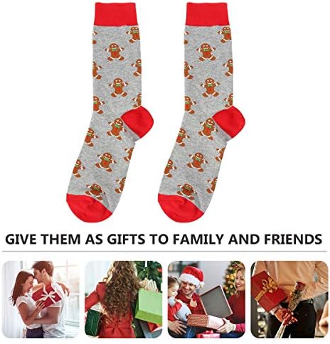 SOIMISS / 1 Чифт модни чорапи в Рождественском стил, Памучни чорапи с Дължина до средата на прасците