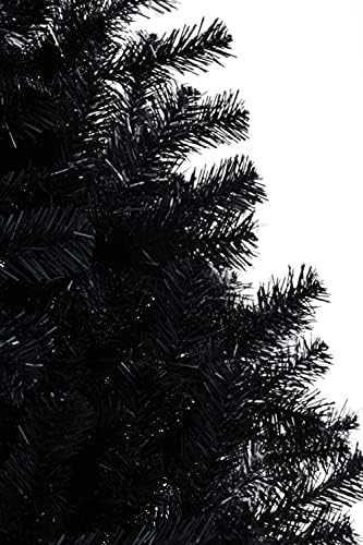 Коледно дърво Perfect Holiday 4' от черен канадски бор | 291 Съвет, диаметър 30 см | Включва Метална поставка (PVC-4BLK)