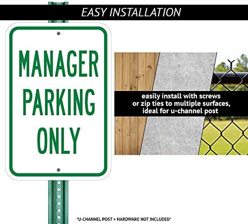 Паркинг е забранена зона за евакуация стрелка наляво | Знак за паркиране от Обемни алуминий с размер 12 X 18 инча, защитен от ръжда | Защитете вашия бизнес и община | Про