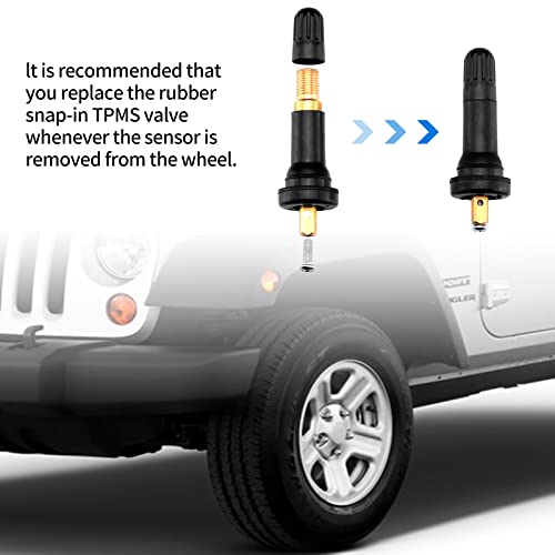 AOIT 20pcs ГУМИТЕ 20008 Система за контрол на налягането в гумите (TPMS) Комплект Състав на клапана е Съвместим с Hummer