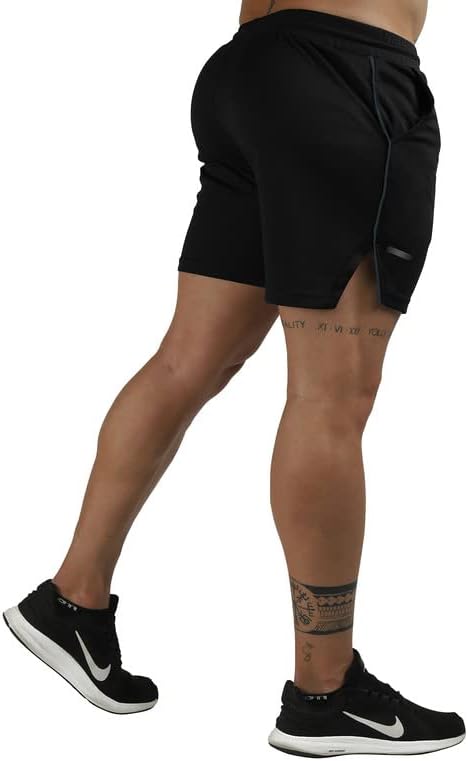 TEZO Мъжки Шорти за тренировки във Фитнеса 5 , Спортни къси Панталони за Джогинг, бързо съхнещи Къси Панталони С Джобове,